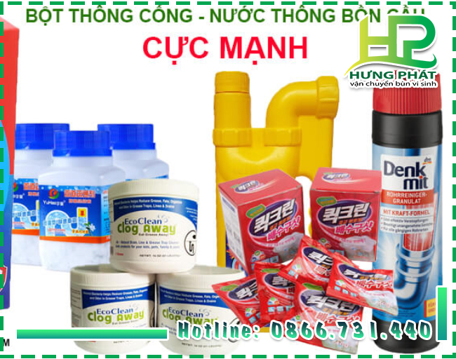 C&aacute;ch d&ugrave;ng bột th&ocirc;ng bồn cầu Hando
