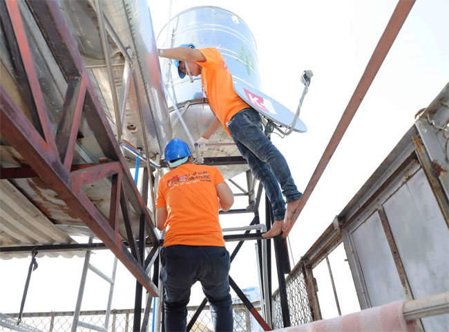 Vệ sinh bồn nước quận Tân Phú và phản hồi từ khách